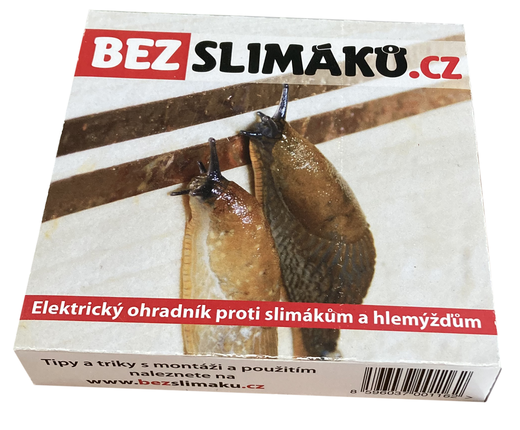 Balení elektrického ohradníku proti slimákům