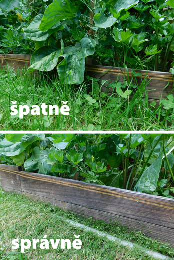 Porovnání správného a špatného vedení ohradníku